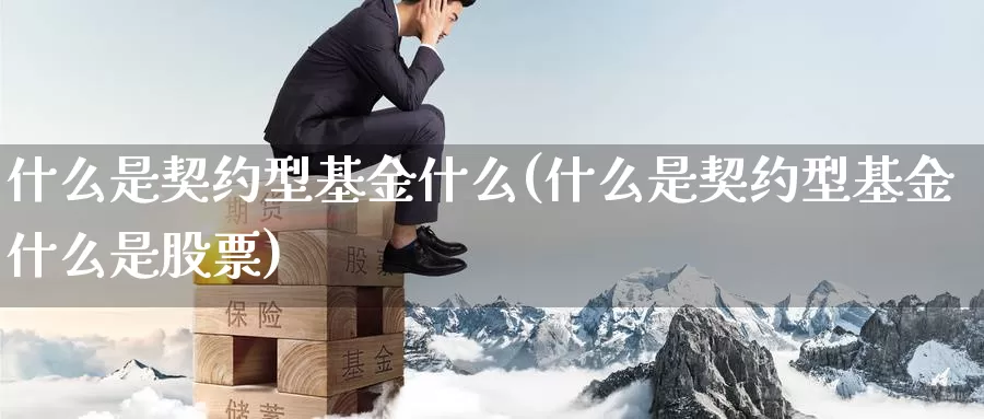 什么是契约型基金什么(什么是契约型基金什么是股票)_https://www.zzcnk.com_基金_第1张