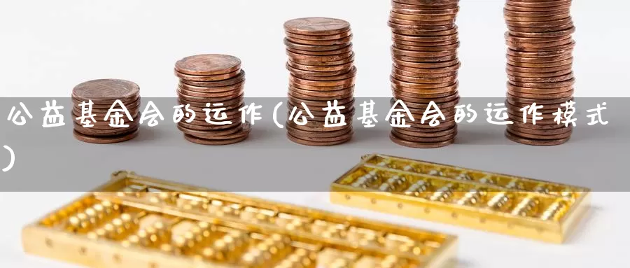 公益基金会的运作(公益基金会的运作模式)_https://www.zzcnk.com_期货_第1张