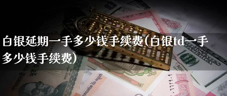 白银延期一手多少钱手续费(白银td一手多少钱手续费)_https://www.zzcnk.com_恒生指数_第1张