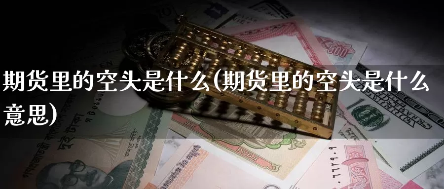期货里的空头是什么(期货里的空头是什么意思)_https://www.zzcnk.com_期货_第1张