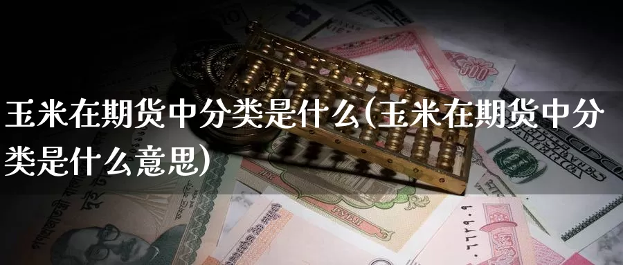 玉米在期货中分类是什么(玉米在期货中分类是什么意思)_https://www.zzcnk.com_期货_第1张