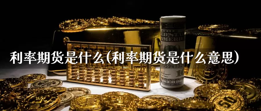 利率期货是什么(利率期货是什么意思)_https://www.zzcnk.com_期货_第1张