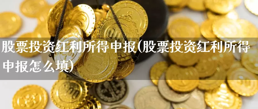 股票投资红利所得申报(股票投资红利所得申报怎么填)_https://www.zzcnk.com_理财_第1张