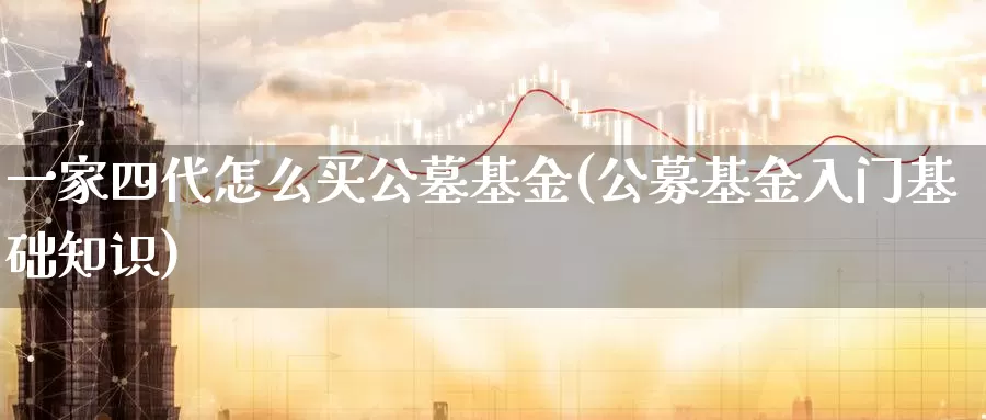 一家四代怎么买公墓基金(公募基金入门基础知识)_https://www.zzcnk.com_基金_第1张