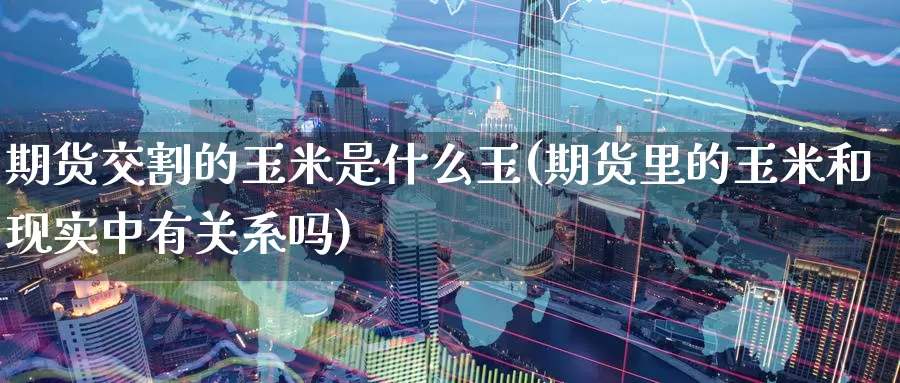 期货交割的玉米是什么玉(期货里的玉米和现实中有关系吗)_https://www.zzcnk.com_期货_第1张