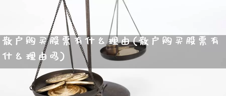 散户购买股票有什么理由(散户购买股票有什么理由吗)_https://www.zzcnk.com_股票_第1张