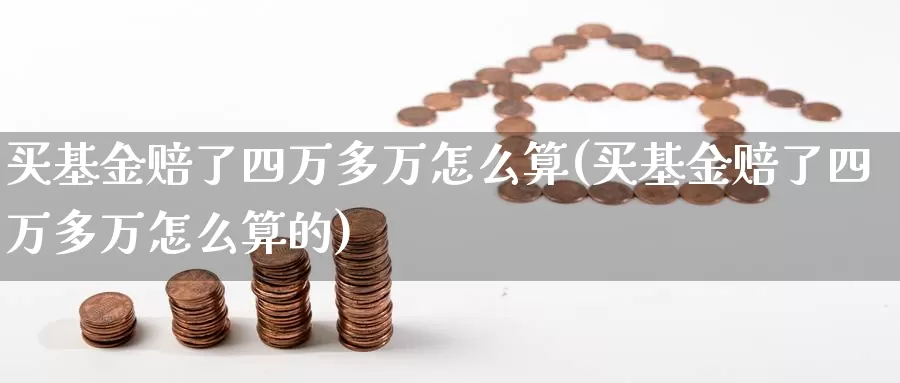 买基金赔了四万多万怎么算(买基金赔了四万多万怎么算的)_https://www.zzcnk.com_基金_第1张