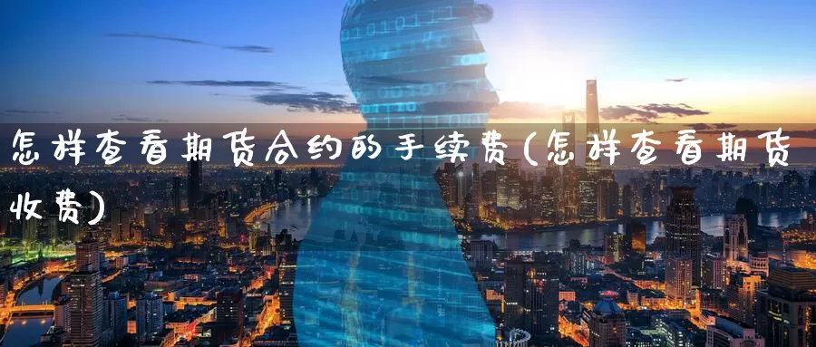 怎样查看期货合约的手续费(怎样查看期货收费)_https://www.zzcnk.com_期货百科_第1张