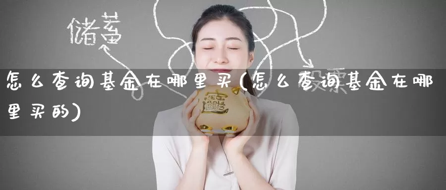 怎么查询基金在哪里买(怎么查询基金在哪里买的)_https://www.zzcnk.com_基金_第1张