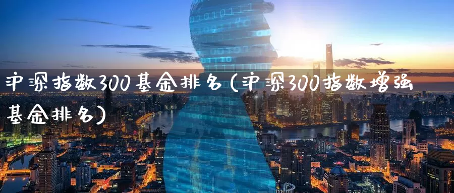沪深指数300基金排名(沪深300指数增强基金排名)_https://www.zzcnk.com_期货百科_第1张