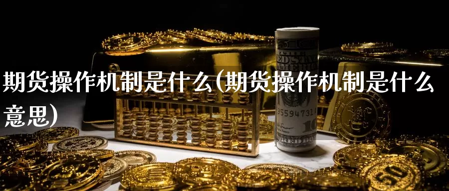 期货操作机制是什么(期货操作机制是什么意思)_https://www.zzcnk.com_期货_第1张