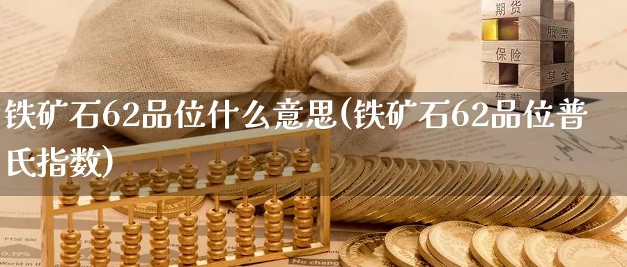 铁矿石62品位什么意思(铁矿石62品位普氏指数)_https://www.zzcnk.com_期货直播_第1张