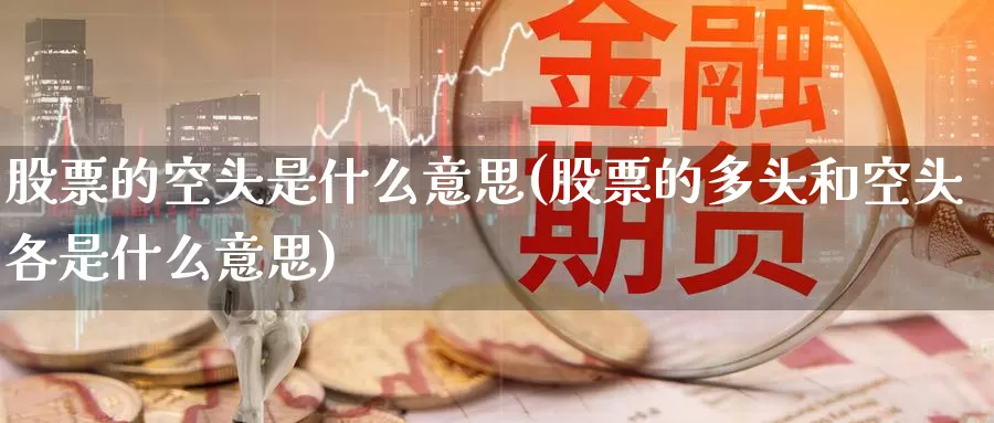股票的空头是什么意思(股票的多头和空头各是什么意思)_https://www.zzcnk.com_期货百科_第1张