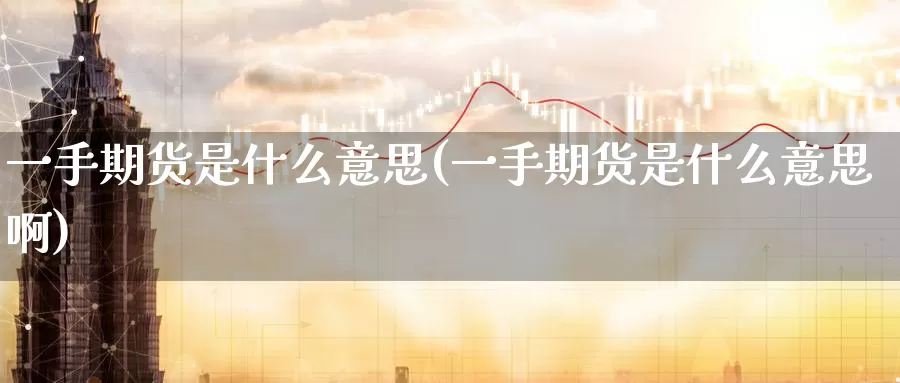 一手期货是什么意思(一手期货是什么意思啊)_https://www.zzcnk.com_期货_第1张