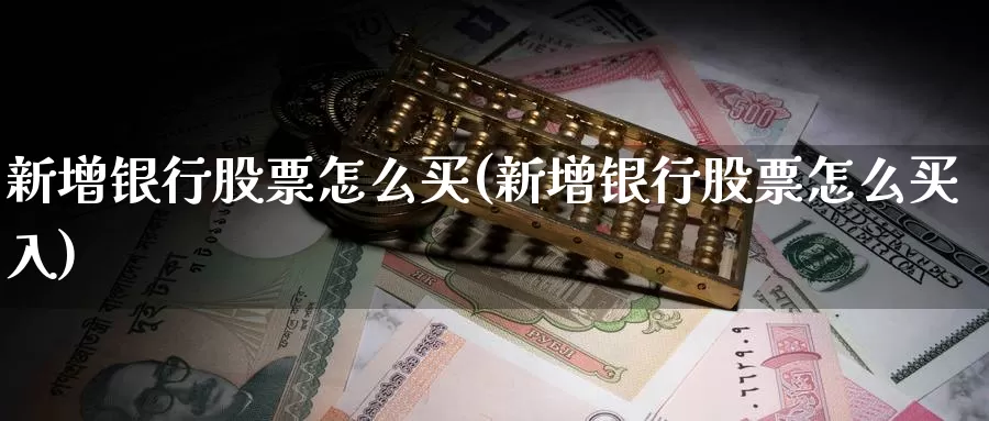 新增银行股票怎么买(新增银行股票怎么买入)_https://www.zzcnk.com_财经_第1张