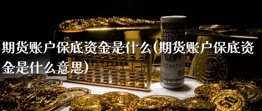 期货账户保底资金是什么(期货账户保底资金是什么意思)_https://www.zzcnk.com_期货_第1张