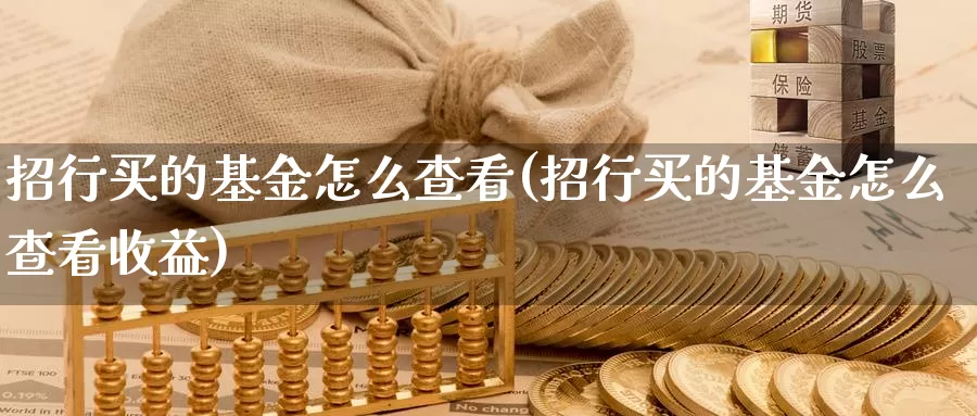 招行买的基金怎么查看(招行买的基金怎么查看收益)_https://www.zzcnk.com_基金_第1张