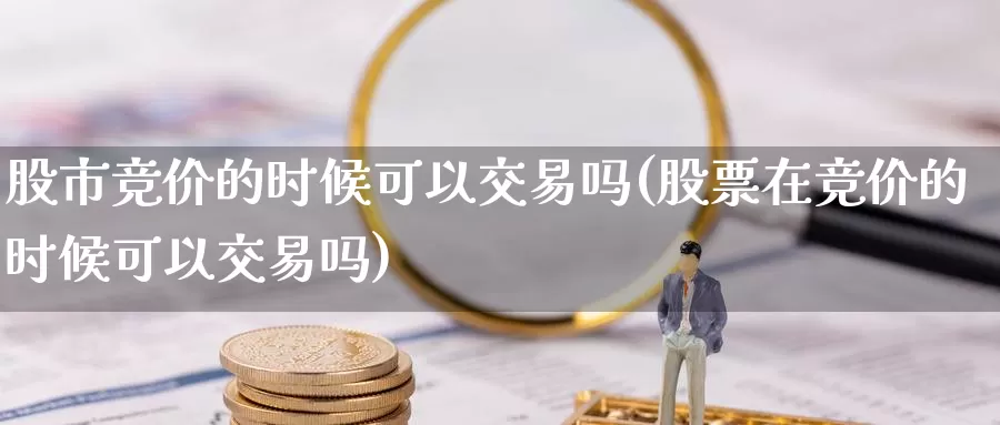 股市竞价的时候可以交易吗(股票在竞价的时候可以交易吗)_https://www.zzcnk.com_恒生指数_第1张