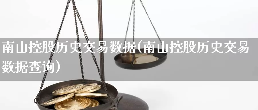 南山控股历史交易数据(南山控股历史交易数据查询)_https://www.zzcnk.com_恒生指数_第1张