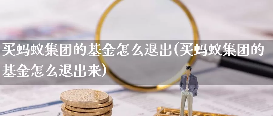买蚂蚁集团的基金怎么退出(买蚂蚁集团的基金怎么退出来)_https://www.zzcnk.com_基金_第1张