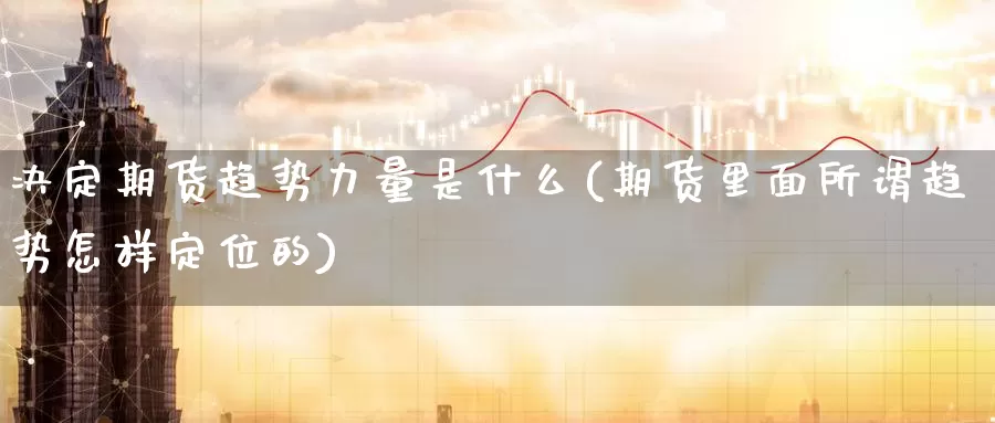 决定期货趋势力量是什么(期货里面所谓趋势怎样定位的)_https://www.zzcnk.com_理财_第1张