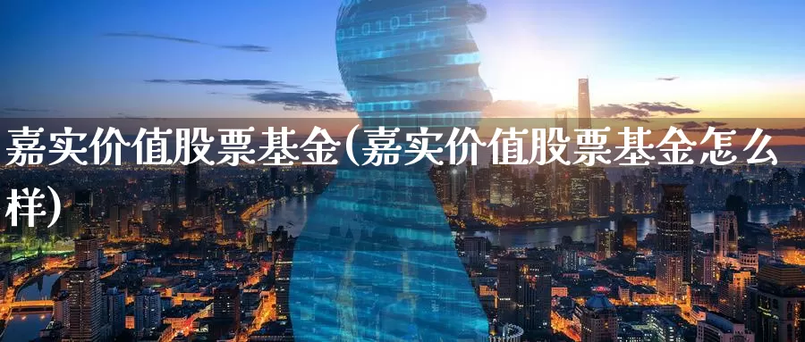 嘉实价值股票基金(嘉实价值股票基金怎么样)_https://www.zzcnk.com_股票_第1张