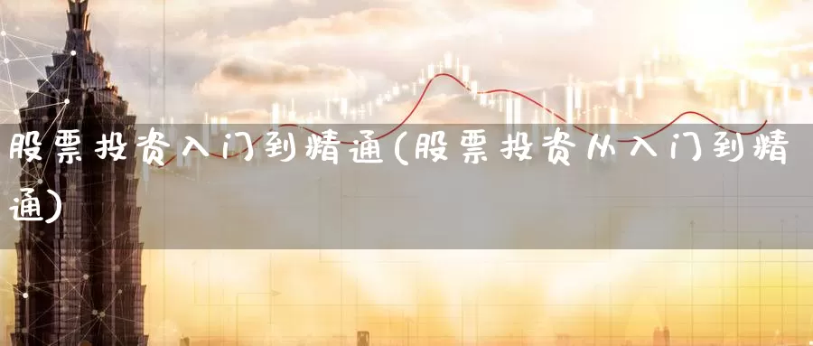 股票投资入门到精通(股票投资从入门到精通)_https://www.zzcnk.com_股票_第1张