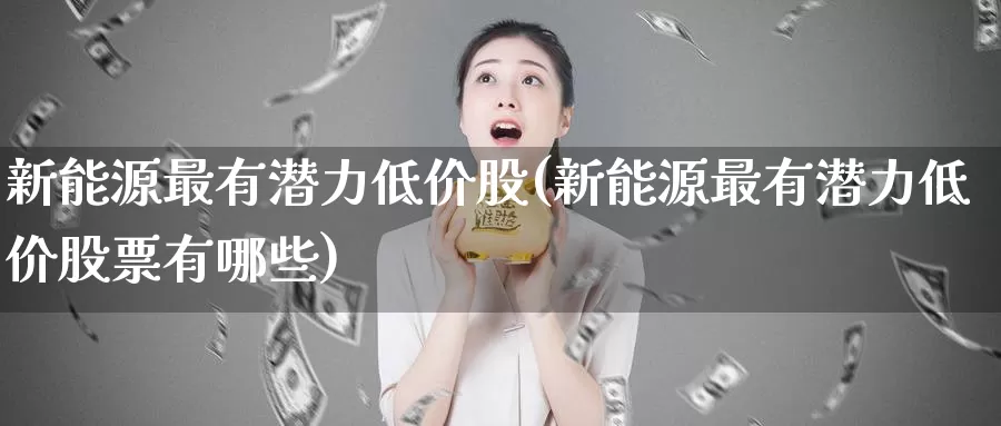 新能源最有潜力低价股(新能源最有潜力低价股票有哪些)_https://www.zzcnk.com_期货直播_第1张