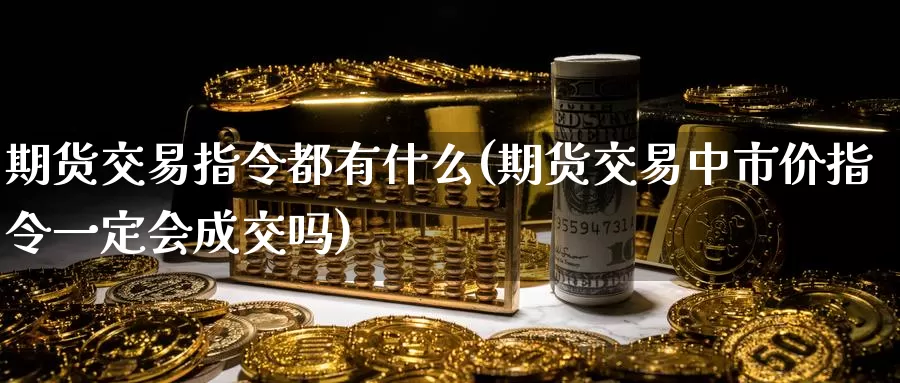 期货交易指令都有什么(期货交易中市价指令一定会成交吗)_https://www.zzcnk.com_股指期货_第1张