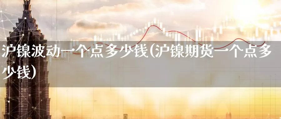 沪镍波动一个点多少钱(沪镍期货一个点多少钱)_https://www.zzcnk.com_股指期货_第1张