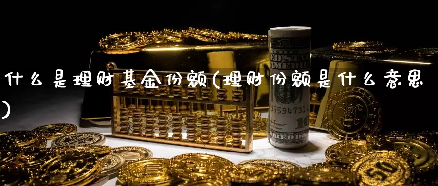 什么是理财基金份额(理财份额是什么意思)_https://www.zzcnk.com_基金_第1张