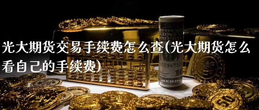 光大期货交易手续费怎么查(光大期货怎么看自己的手续费)_纳指期货_第1张_国际期货直播室 光大期货交易手续费怎么查(光大期货怎么看自己的手续费)_https://www.zzcnk.com_纳指期货_第1张