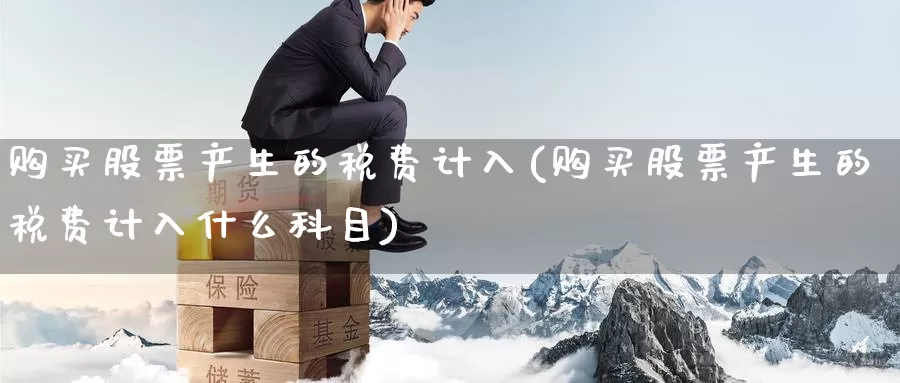 购买股票产生的税费计入(购买股票产生的税费计入什么科目)_https://www.zzcnk.com_股票_第1张