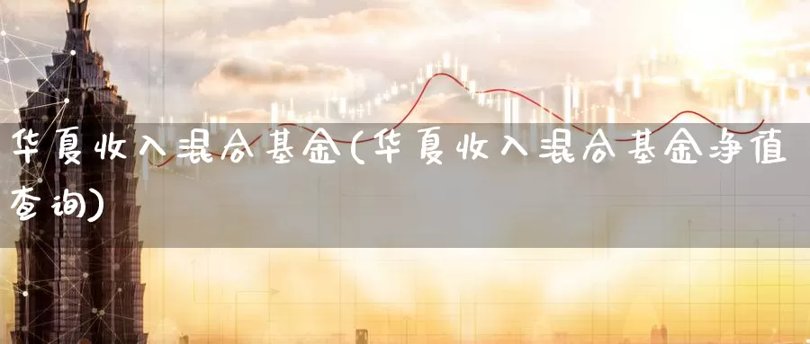 华夏收入混合基金(华夏收入混合基金净值查询)_https://www.zzcnk.com_理财_第1张
