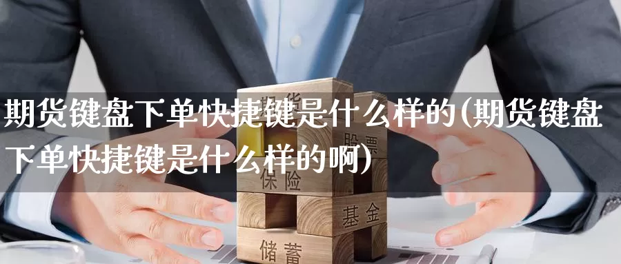 期货键盘下单快捷键是什么样的(期货键盘下单快捷键是什么样的啊)_https://www.zzcnk.com_期货百科_第1张