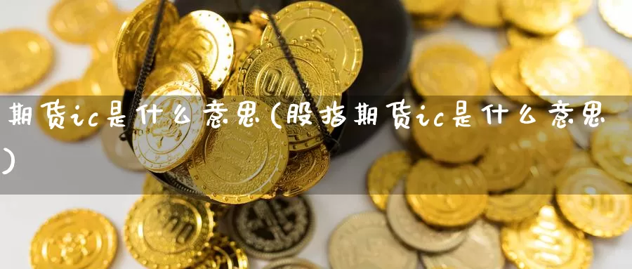 期货ic是什么意思(股指期货ic是什么意思)_https://www.zzcnk.com_股票_第1张