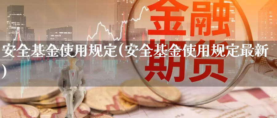 安全基金使用规定(安全基金使用规定最新)_https://www.zzcnk.com_基金_第1张
