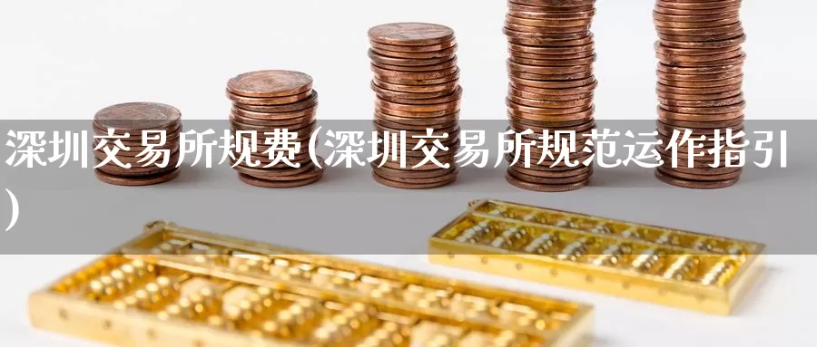 深圳交易所规费(深圳交易所规范运作指引)_https://www.zzcnk.com_恒生指数_第1张