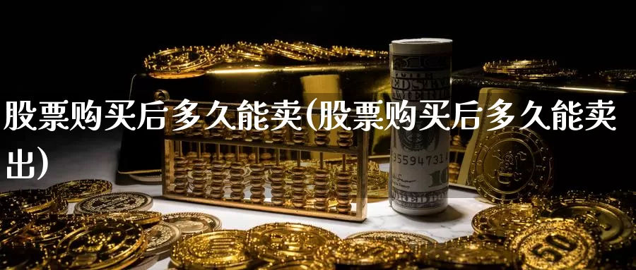 股票购买后多久能卖(股票购买后多久能卖出)_https://www.zzcnk.com_股票_第1张