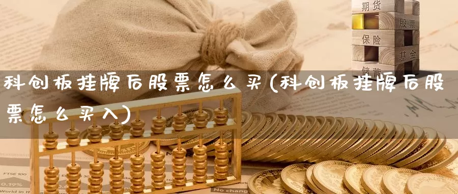 科创板挂牌后股票怎么买(科创板挂牌后股票怎么买入)_https://www.zzcnk.com_股票_第1张