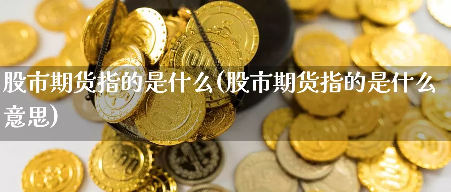 股市期货指的是什么(股市期货指的是什么意思)_https://www.zzcnk.com_期货_第1张