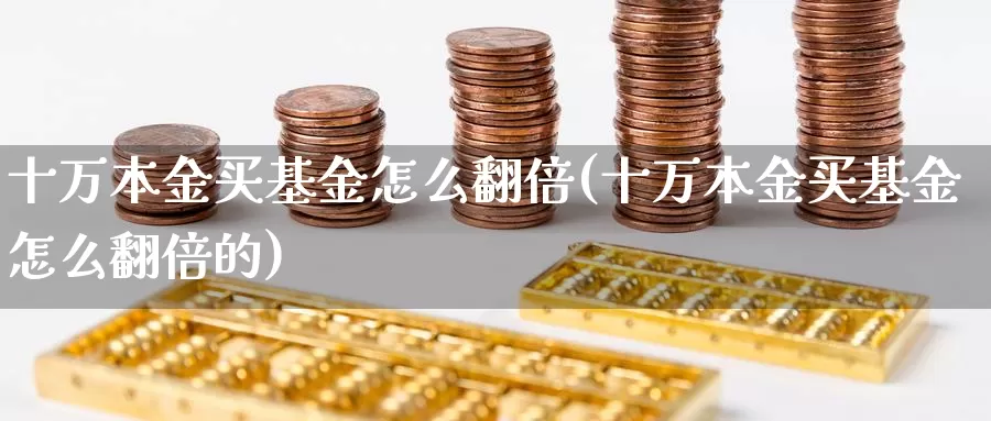 十万本金买基金怎么翻倍(十万本金买基金怎么翻倍的)_https://www.zzcnk.com_基金_第1张