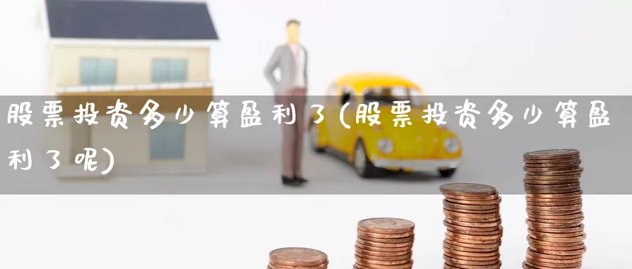 股票投资多少算盈利了(股票投资多少算盈利了呢)_https://www.zzcnk.com_理财_第1张