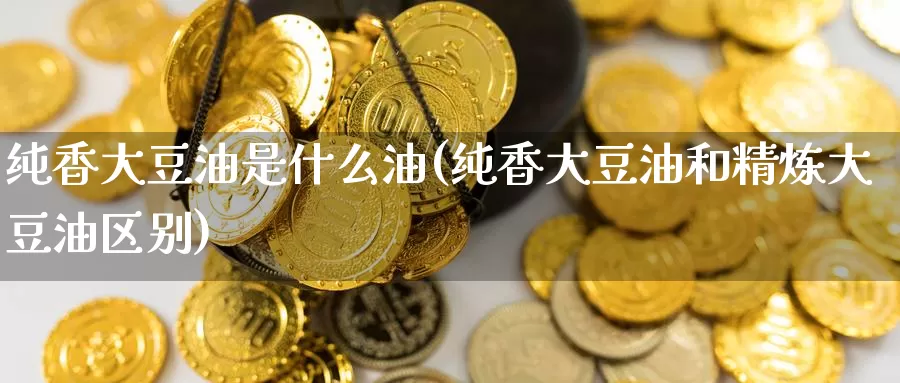 纯香大豆油是什么油(纯香大豆油和精炼大豆油区别)_https://www.zzcnk.com_期货百科_第1张