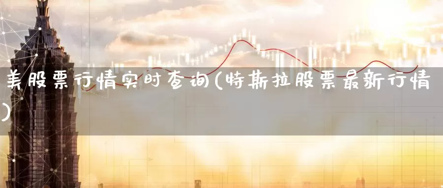 美股票行情实时查询(特斯拉股票最新行情)_https://www.zzcnk.com_内盘期货_第1张