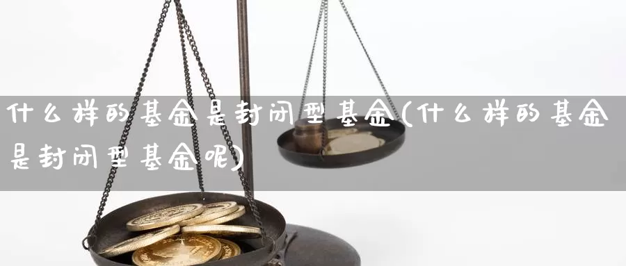 什么样的基金是封闭型基金(什么样的基金是封闭型基金呢)_https://www.zzcnk.com_基金_第1张