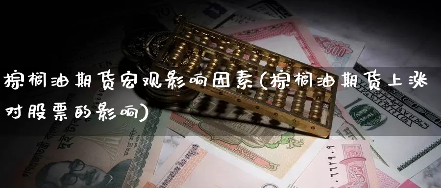 棕榈油期货宏观影响因素(棕榈油期货上涨对股票的影响)_https://www.zzcnk.com_原油期货_第1张