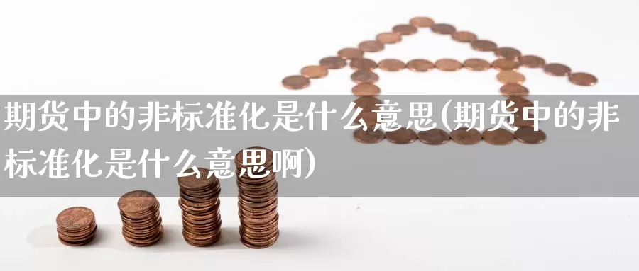期货中的非标准化是什么意思(期货中的非标准化是什么意思啊)_期货直播_第1张_国际期货直播室 期货中的非标准化是什么意思(期货中的非标准化是什么意思啊)_https://www.zzcnk.com_期货直播_第1张