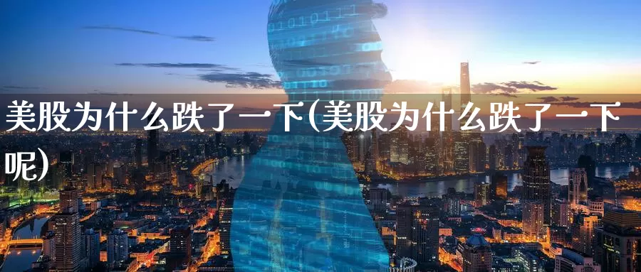 美股为什么跌了一下(美股为什么跌了一下呢)_https://www.zzcnk.com_理财_第1张