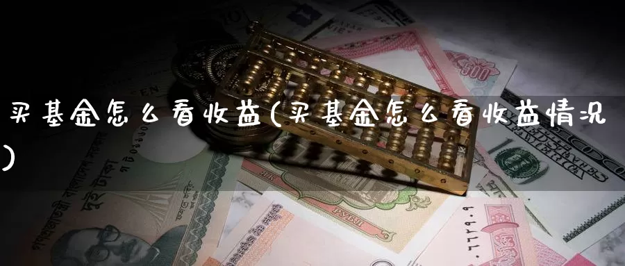 买基金怎么看收益(买基金怎么看收益情况)_https://www.zzcnk.com_基金_第1张